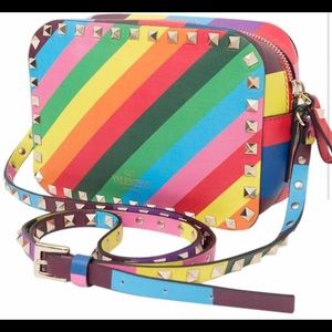 Rockstud Rainbow Multi Camera Crossbody Handbag